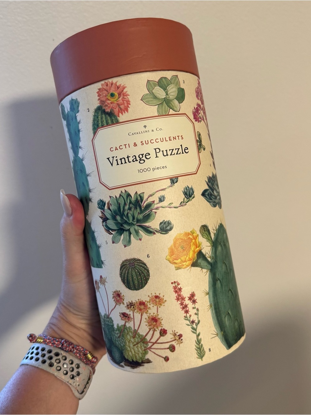 Cacti & Succulents Vintage Style Puzzle